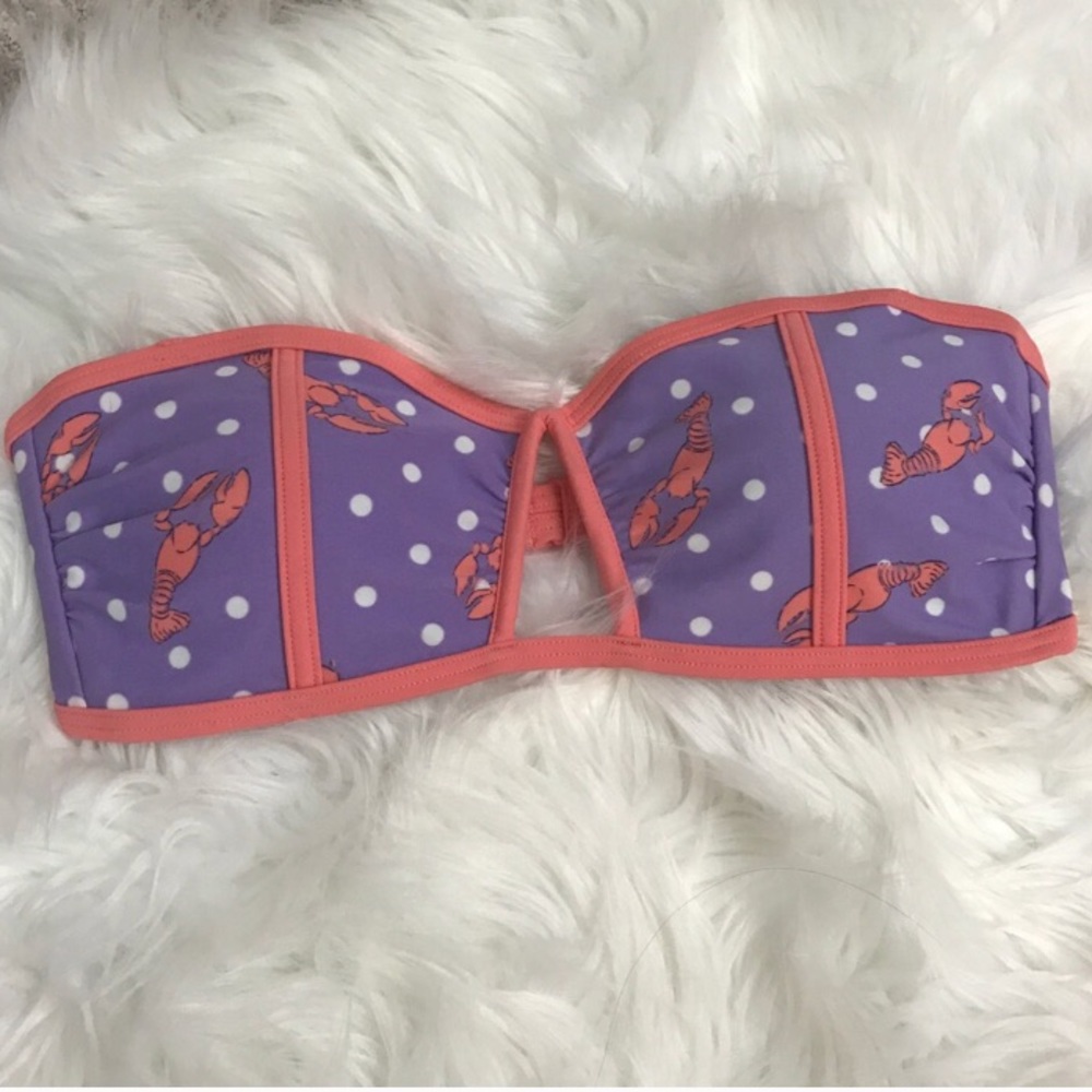 Aerie New Lobster Print Bathing Suit Top